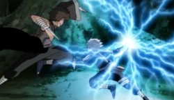 Kakashi vs ninja della roccia